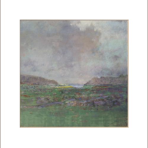 Paysage N° 40 / 20x20cm gouache sur papier